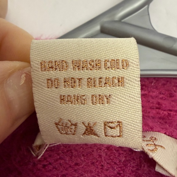 Cozy Kids' Fuzzy Pink Cardigan - Picture 6 of 7